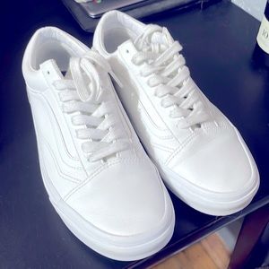 Leather White Vans
